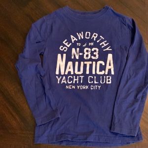 Kids Nautica size small 800% cotton L/S T-shirt